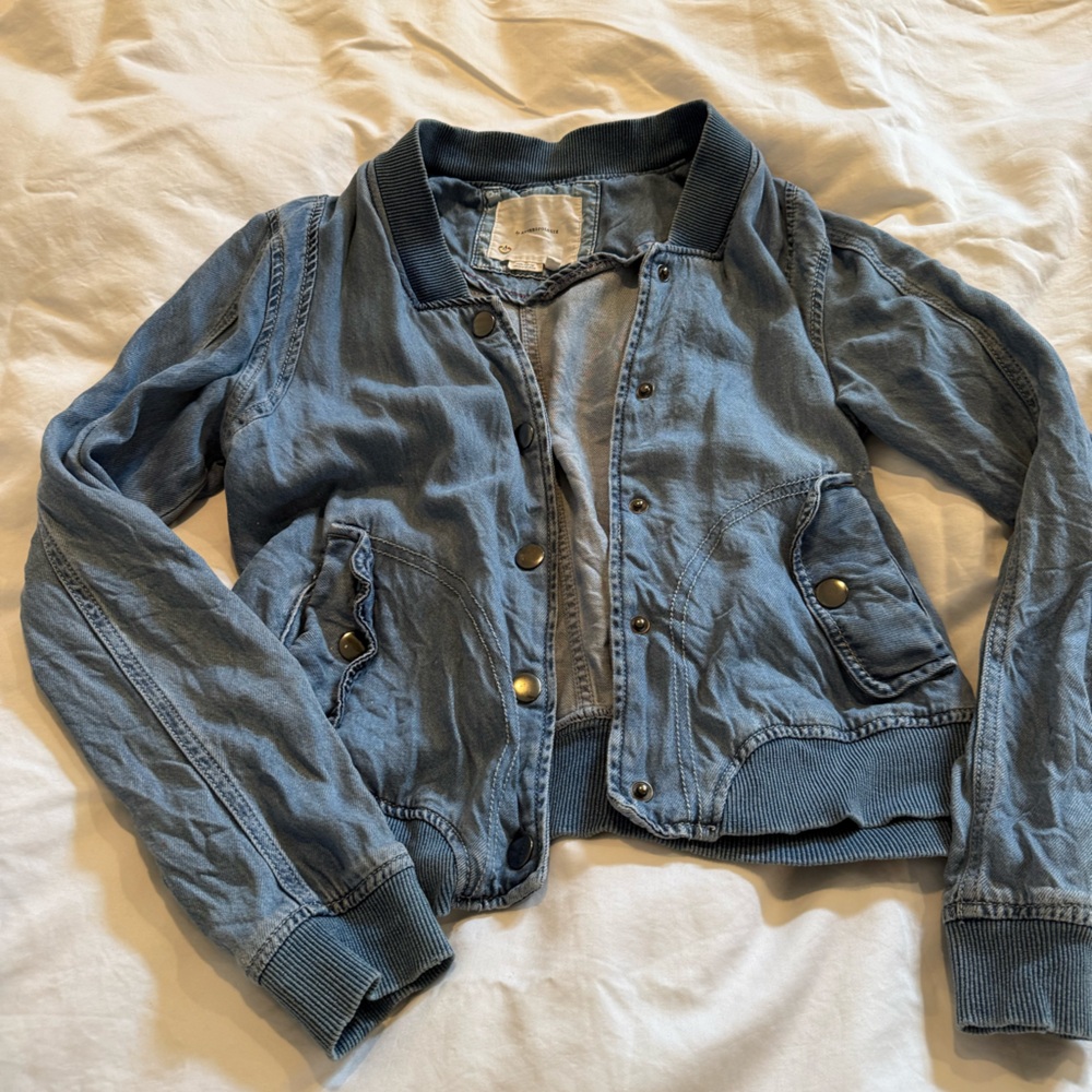 Anthropologie Light Denim jacket- Blue